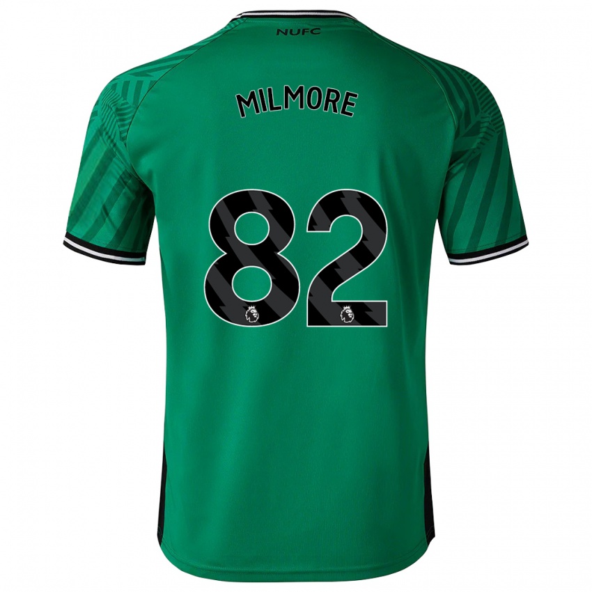 Férfi Carter Milmore #82 Zöld Idegenbeli Jersey 2023/24 Mez Póló Ing