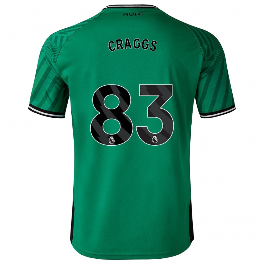 Férfi Luke Craggs #83 Zöld Idegenbeli Jersey 2023/24 Mez Póló Ing