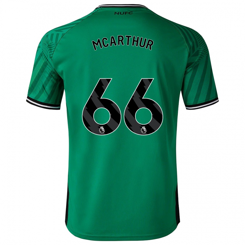 Férfi Charlie Mcarthur #66 Zöld Idegenbeli Jersey 2023/24 Mez Póló Ing