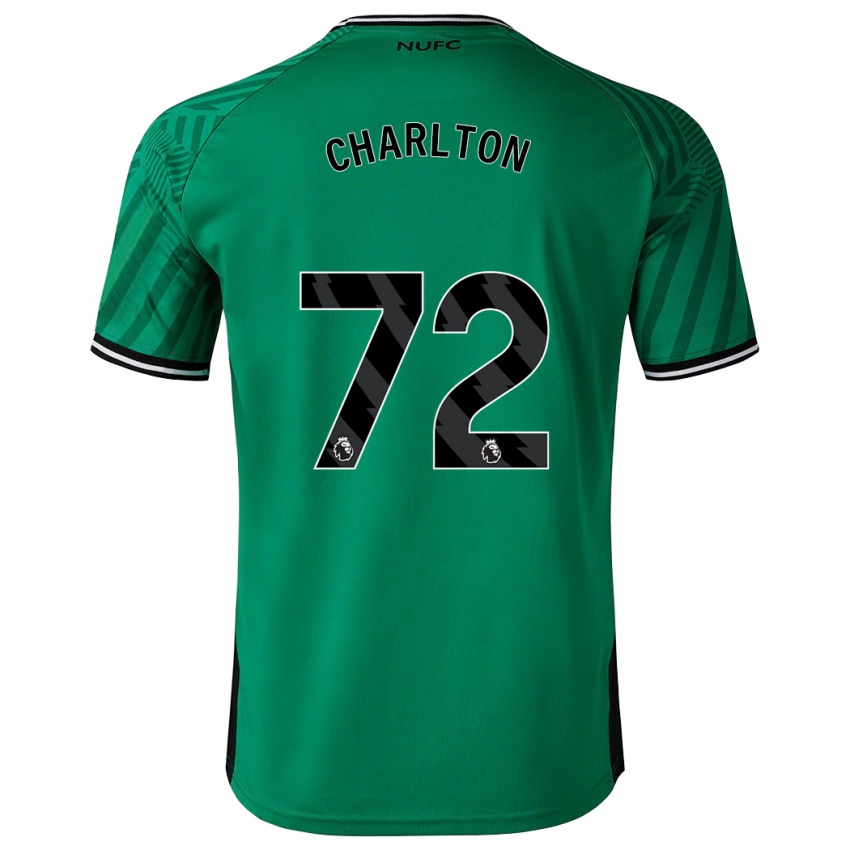 Férfi Dylan Charlton #72 Zöld Idegenbeli Jersey 2023/24 Mez Póló Ing