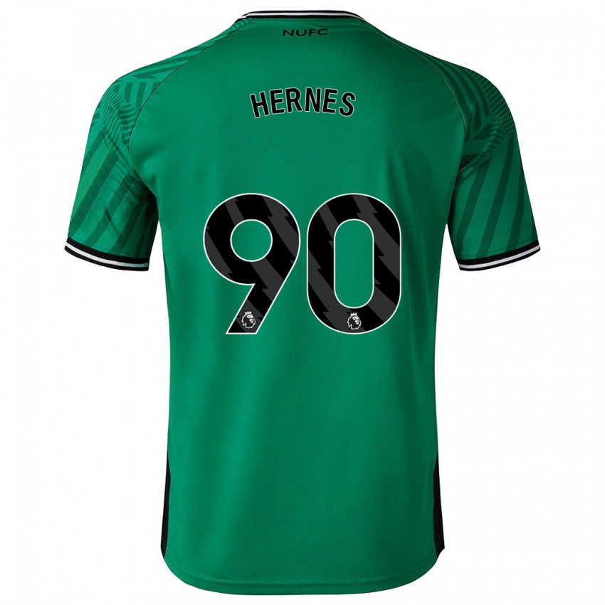 Férfi Travis Hernes #90 Zöld Idegenbeli Jersey 2023/24 Mez Póló Ing