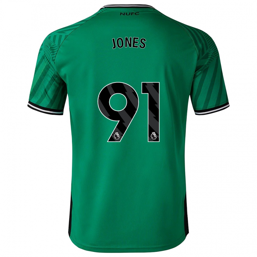 Férfi Tyler Jones #91 Zöld Idegenbeli Jersey 2023/24 Mez Póló Ing