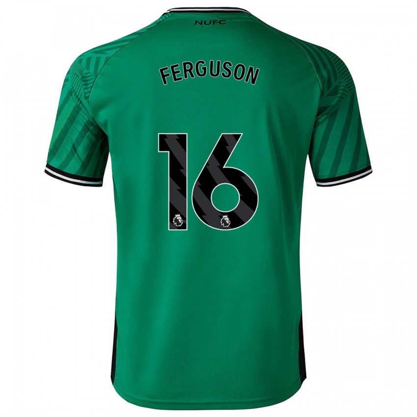 Férfi Becky Ferguson #16 Zöld Idegenbeli Jersey 2023/24 Mez Póló Ing