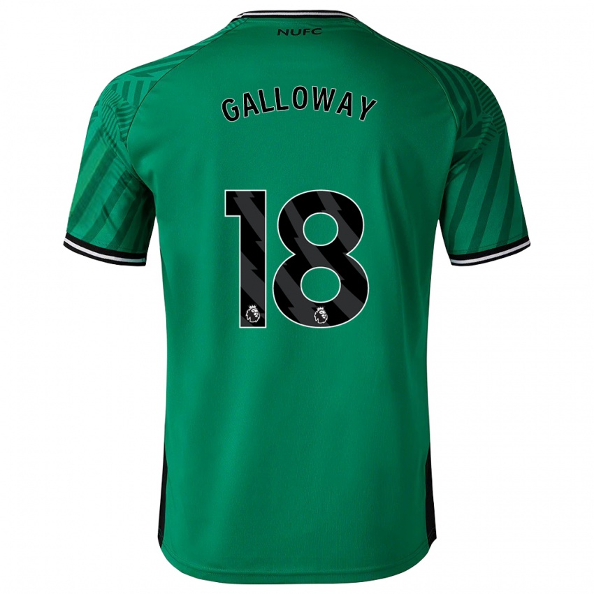 Férfi Bridget Galloway #18 Zöld Idegenbeli Jersey 2023/24 Mez Póló Ing