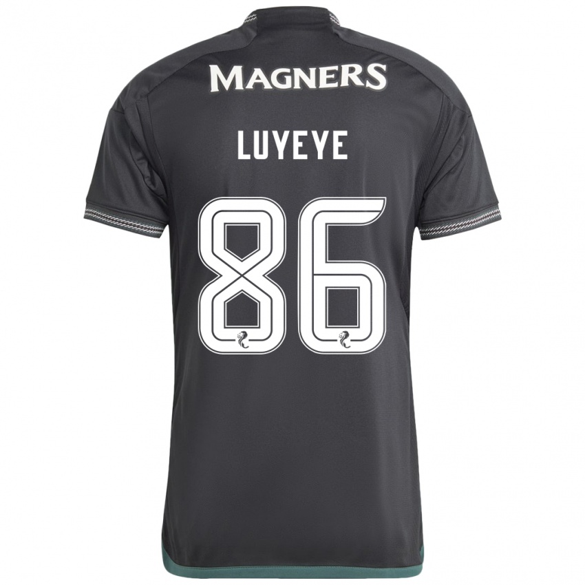 Férfi Benny-Jackson Luyeye #86 Fekete Idegenbeli Jersey 2023/24 Mez Póló Ing