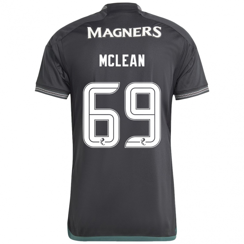 Férfi Kai Mclean #69 Fekete Idegenbeli Jersey 2023/24 Mez Póló Ing