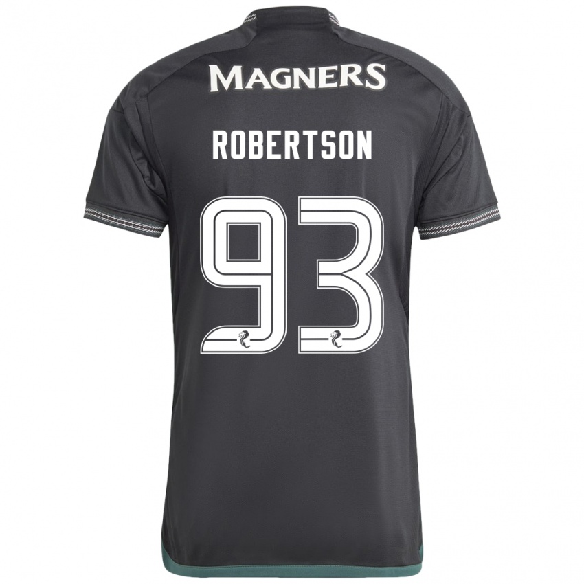 Férfi Mitchell Robertson #93 Fekete Idegenbeli Jersey 2023/24 Mez Póló Ing