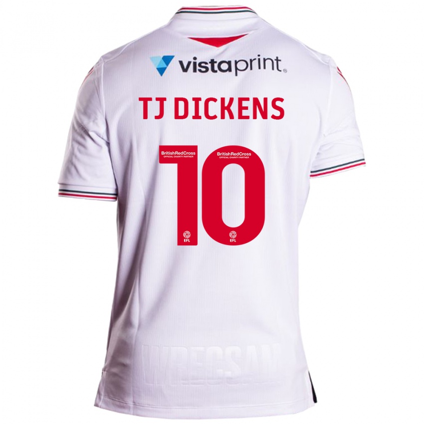 Férfi Tonicha Tj Dickens #10 Fehér Idegenbeli Jersey 2023/24 Mez Póló Ing