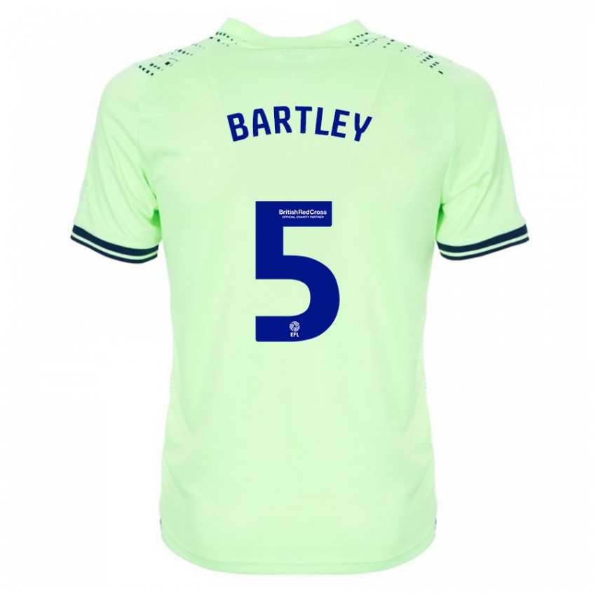 Férfi Kyle Bartley #5 Haditengerészet Idegenbeli Jersey 2023/24 Mez Póló Ing