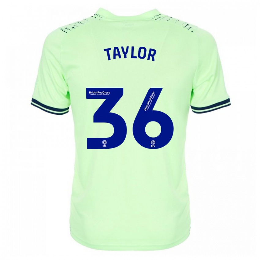 Férfi Caleb Taylor #36 Haditengerészet Idegenbeli Jersey 2023/24 Mez Póló Ing