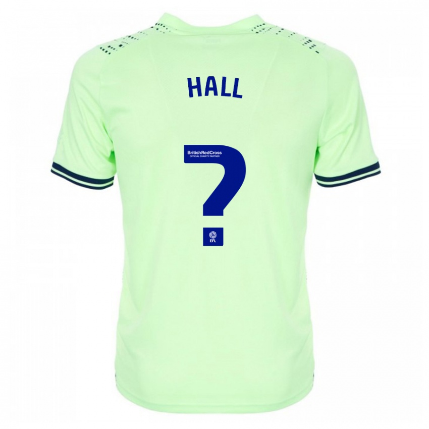 Férfi Reece Hall #0 Haditengerészet Idegenbeli Jersey 2023/24 Mez Póló Ing