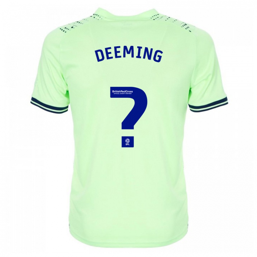 Férfi Cole Deeming #0 Haditengerészet Idegenbeli Jersey 2023/24 Mez Póló Ing