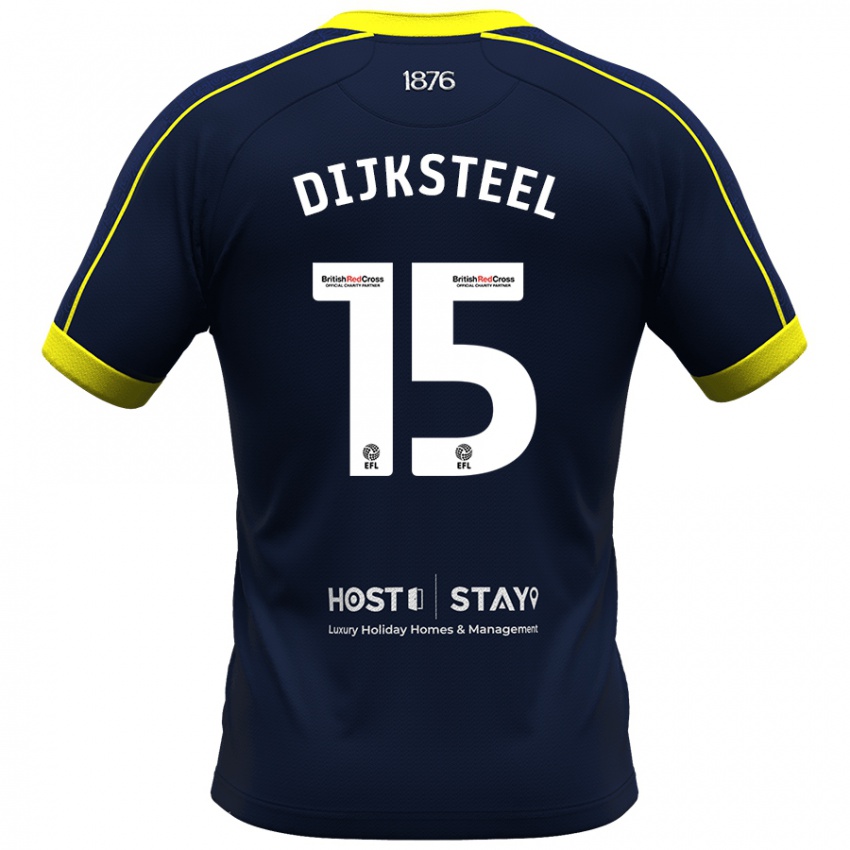 Férfi Anfernee Dijksteel #15 Haditengerészet Idegenbeli Jersey 2023/24 Mez Póló Ing