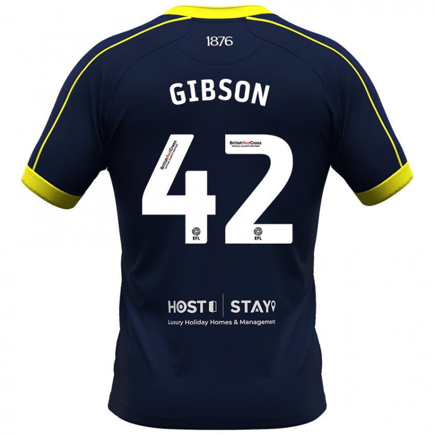 Férfi Joseph Gibson #42 Haditengerészet Idegenbeli Jersey 2023/24 Mez Póló Ing