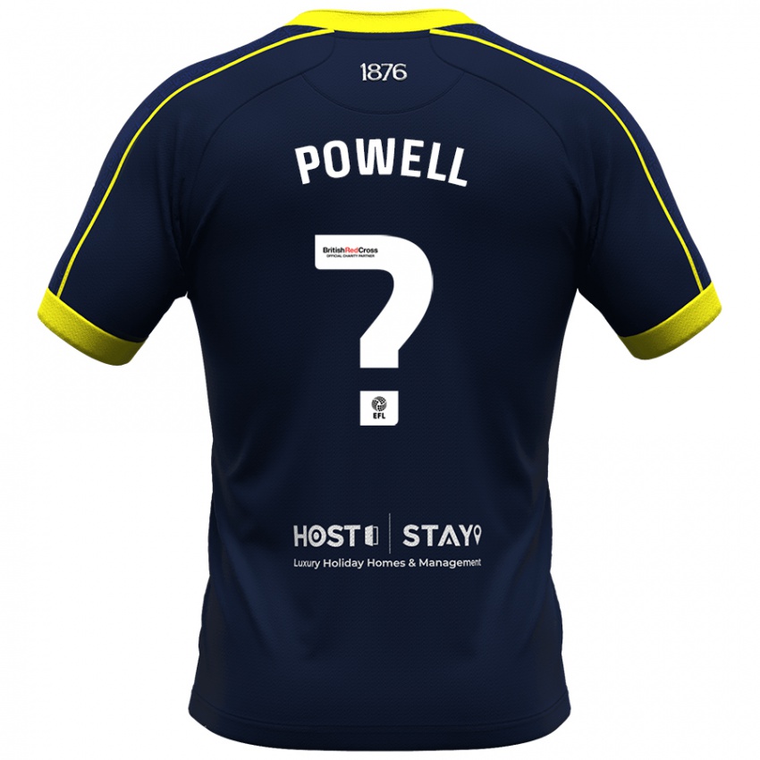 Férfi Rio Patterson-Powell #0 Haditengerészet Idegenbeli Jersey 2023/24 Mez Póló Ing