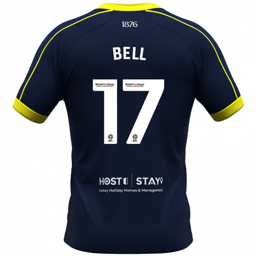 Férfi Millie Bell #17 Haditengerészet Idegenbeli Jersey 2023/24 Mez Póló Ing