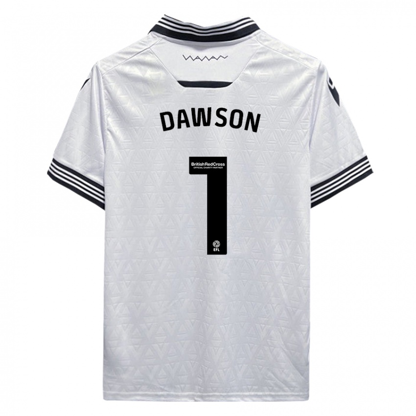 Férfi Cameron Dawson #1 Fehér Idegenbeli Jersey 2023/24 Mez Póló Ing