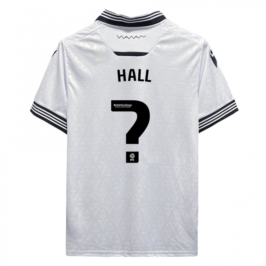Férfi Jack Hall #0 Fehér Idegenbeli Jersey 2023/24 Mez Póló Ing