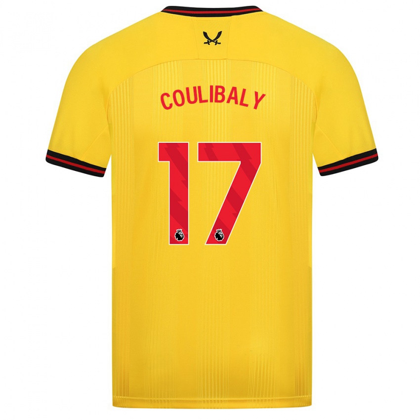 Férfi Ismaila Coulibaly #17 Sárga Idegenbeli Jersey 2023/24 Mez Póló Ing