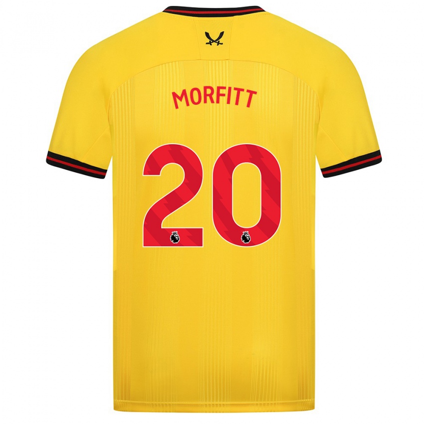 Férfi Izzy Morfitt #20 Sárga Idegenbeli Jersey 2023/24 Mez Póló Ing