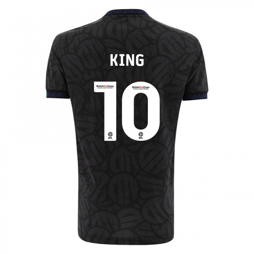 Férfi Andy King #10 Fekete Idegenbeli Jersey 2023/24 Mez Póló Ing