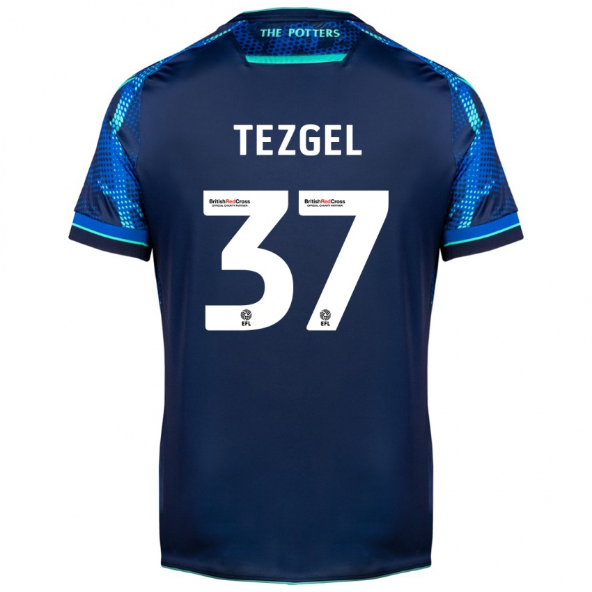 Férfi Emre Tezgel #37 Haditengerészet Idegenbeli Jersey 2023/24 Mez Póló Ing