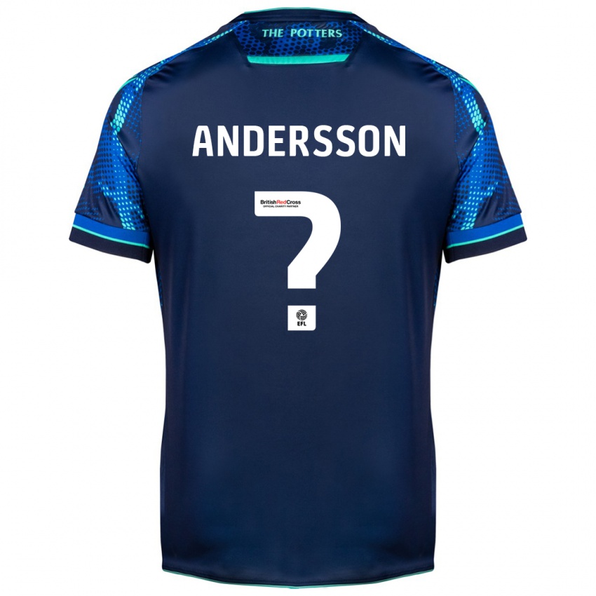 Férfi Edwin Andersson #0 Haditengerészet Idegenbeli Jersey 2023/24 Mez Póló Ing