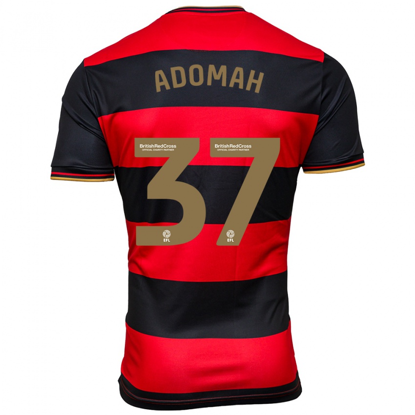 Férfi Albert Adomah #37 Fekete Piros Idegenbeli Jersey 2023/24 Mez Póló Ing