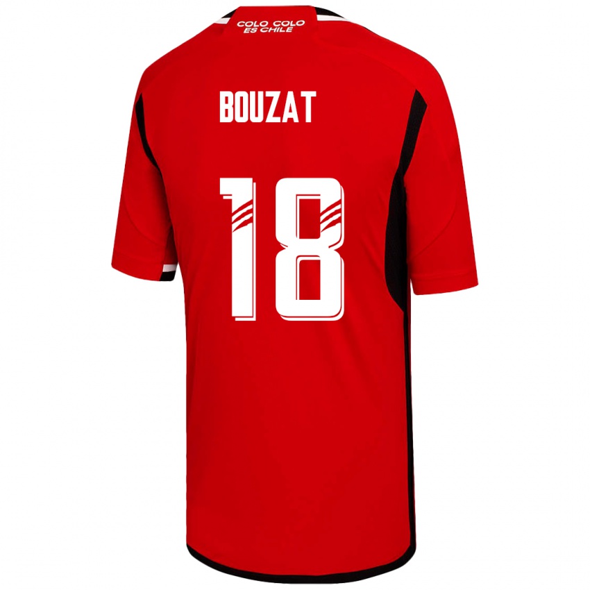 Férfi Agustín Bouzat #18 Piros Idegenbeli Jersey 2023/24 Mez Póló Ing