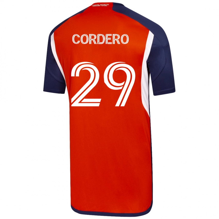 Férfi Renato Cordero #29 Fehér Idegenbeli Jersey 2023/24 Mez Póló Ing