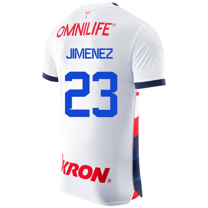 Férfi Miguel Jiménez #23 Fehér Idegenbeli Jersey 2023/24 Mez Póló Ing
