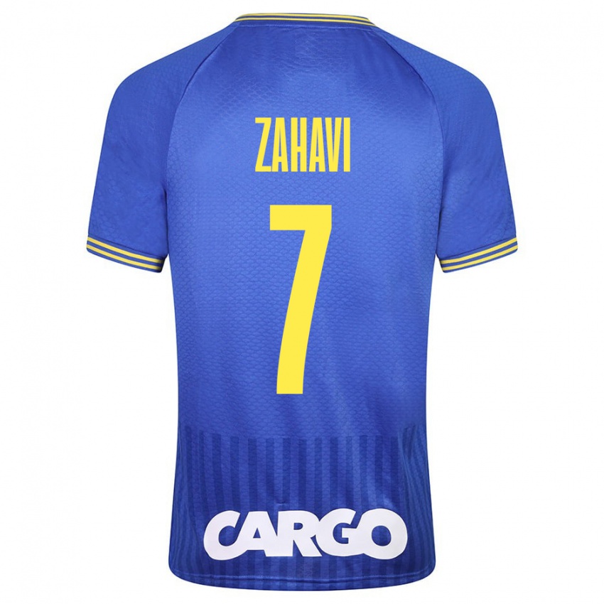 Férfi Eran Zahavi #7 Kék Idegenbeli Jersey 2023/24 Mez Póló Ing