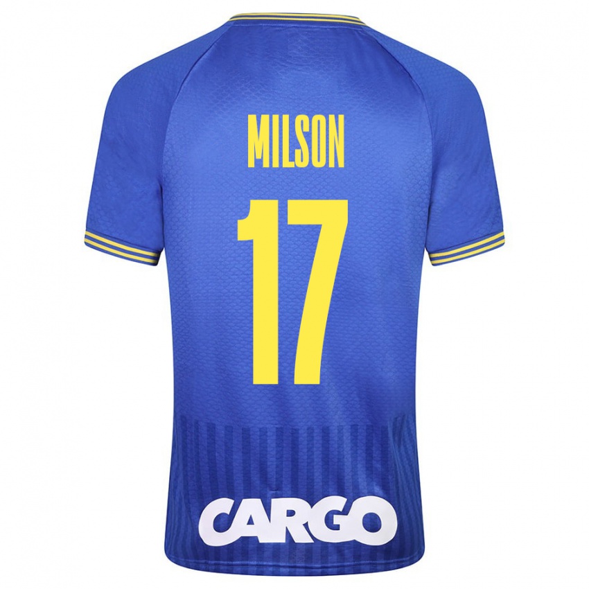 Férfi Milson #17 Kék Idegenbeli Jersey 2023/24 Mez Póló Ing