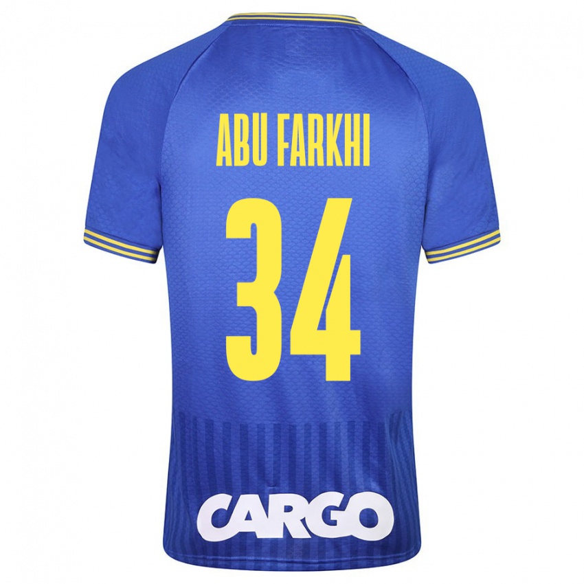 Férfi Sayed Abu Farkhi #34 Kék Idegenbeli Jersey 2023/24 Mez Póló Ing