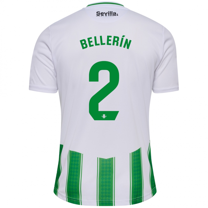 Női Hector Bellerin #2 Fehér Hazai Jersey 2023/24 Mez Póló Ing