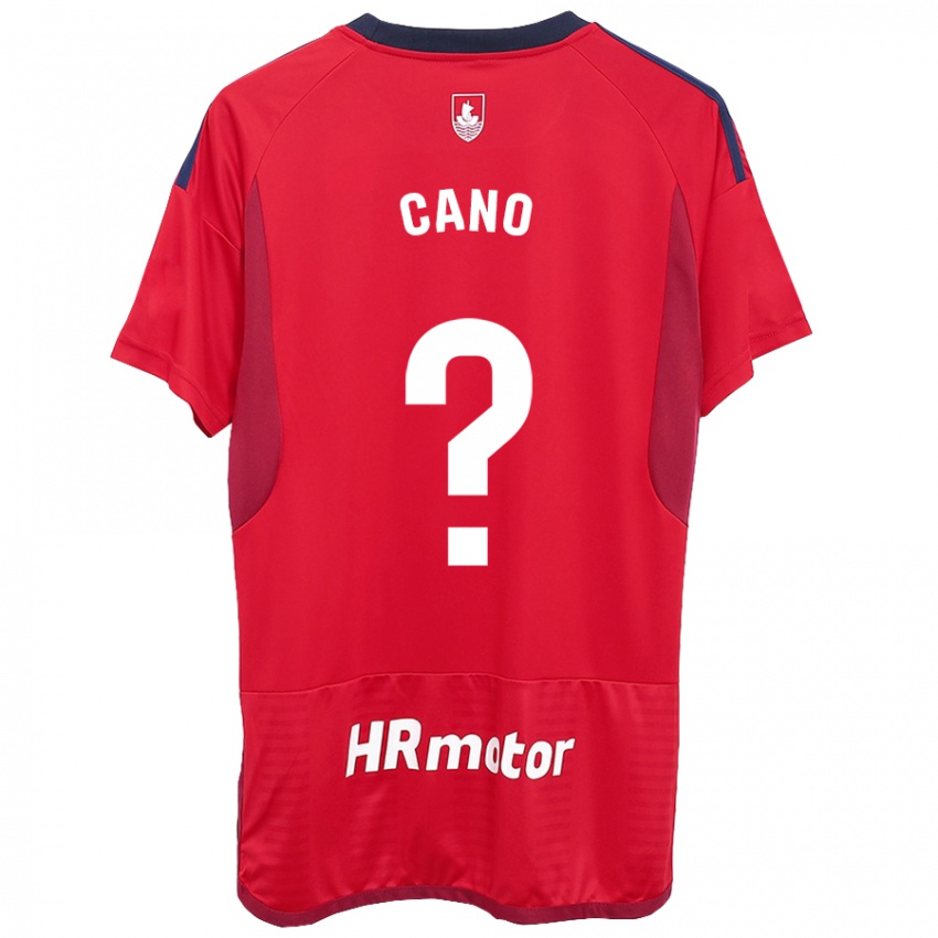 Női Javi Caño #0 Piros Hazai Jersey 2023/24 Mez Póló Ing