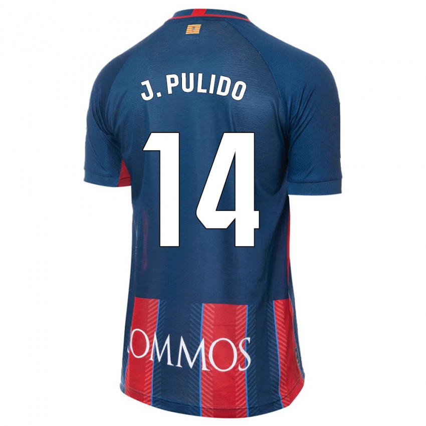 Női Jorge Pulido #14 Haditengerészet Hazai Jersey 2023/24 Mez Póló Ing