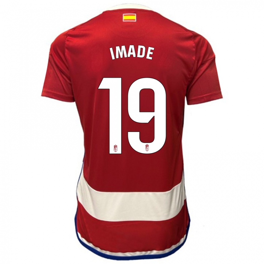 Női Edna Imade #19 Piros Hazai Jersey 2023/24 Mez Póló Ing