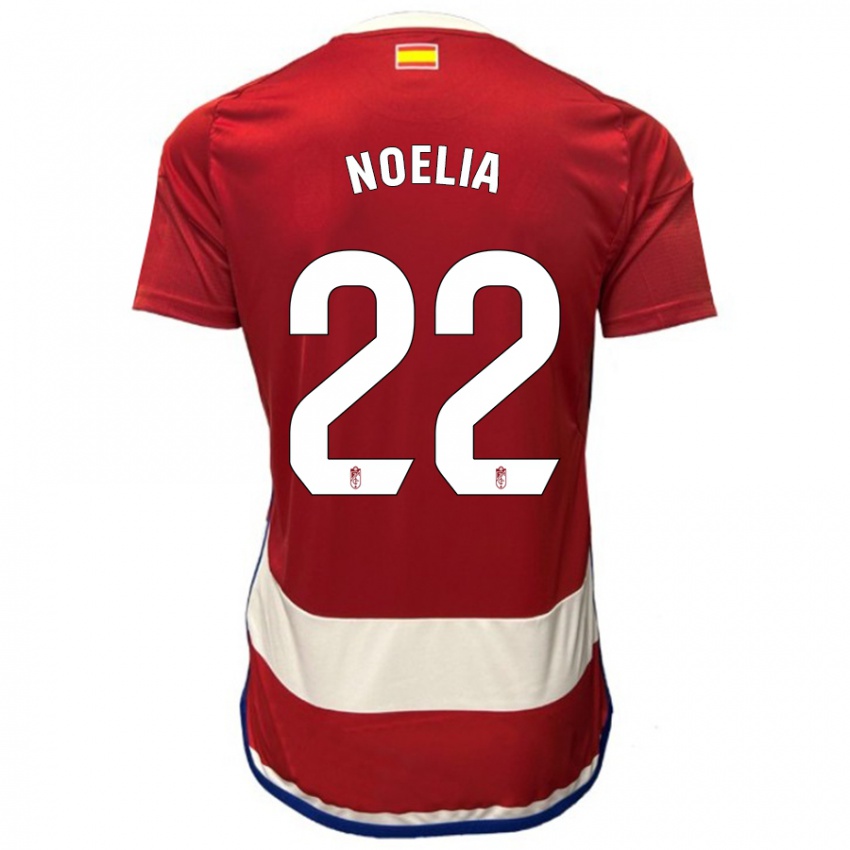 Női Noelia Salas Mullens #22 Piros Hazai Jersey 2023/24 Mez Póló Ing