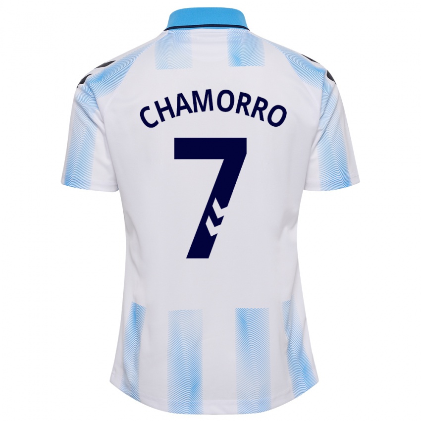 Női Alexis Chamorro #7 Fehér Kék Hazai Jersey 2023/24 Mez Póló Ing