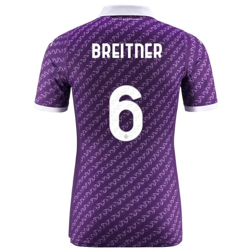 Női Stephanie Breitner #6 Ibolya Hazai Jersey 2023/24 Mez Póló Ing