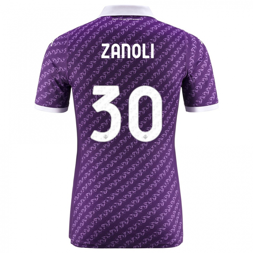 Női Martina Zanoli #30 Ibolya Hazai Jersey 2023/24 Mez Póló Ing