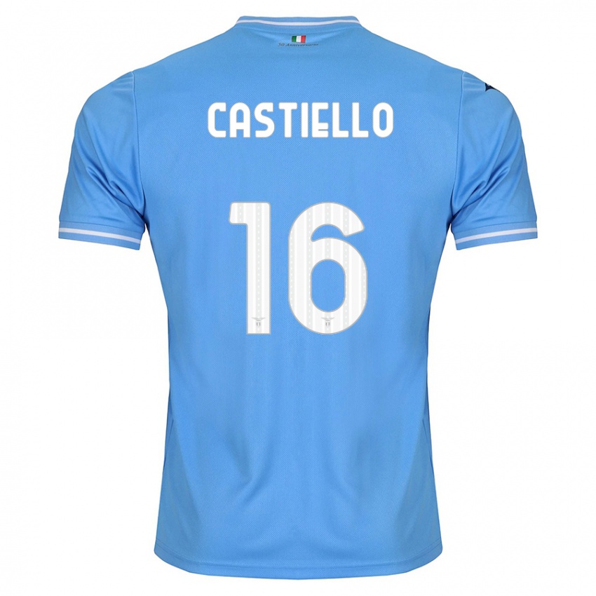 Női Antonietta Castiello #16 Kék Hazai Jersey 2023/24 Mez Póló Ing