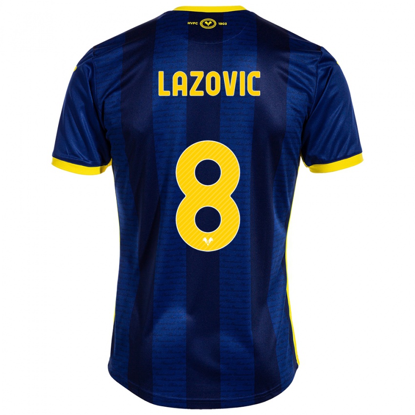 Női Darko Lazović #8 Haditengerészet Hazai Jersey 2023/24 Mez Póló Ing