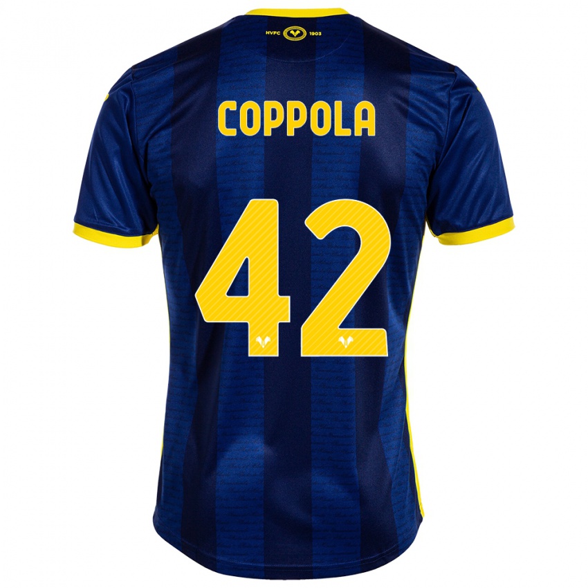 Női Diego Coppola #42 Haditengerészet Hazai Jersey 2023/24 Mez Póló Ing