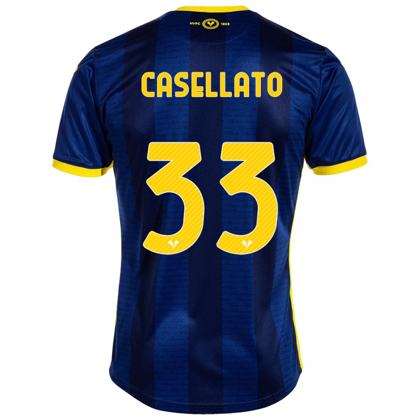 Női Elisa Casellato #33 Haditengerészet Hazai Jersey 2023/24 Mez Póló Ing