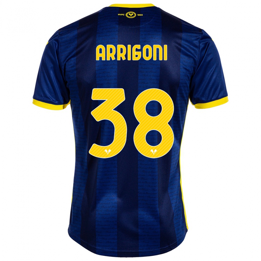 Női Arrigoni #38 Haditengerészet Hazai Jersey 2023/24 Mez Póló Ing