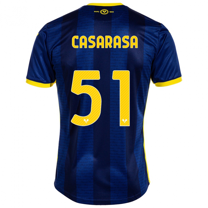 Női Asia Casarasa #51 Haditengerészet Hazai Jersey 2023/24 Mez Póló Ing