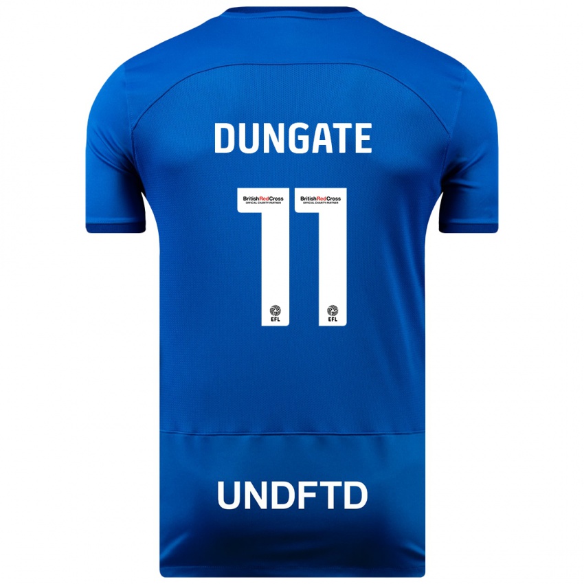 Női Katie Dungate #11 Kék Hazai Jersey 2023/24 Mez Póló Ing