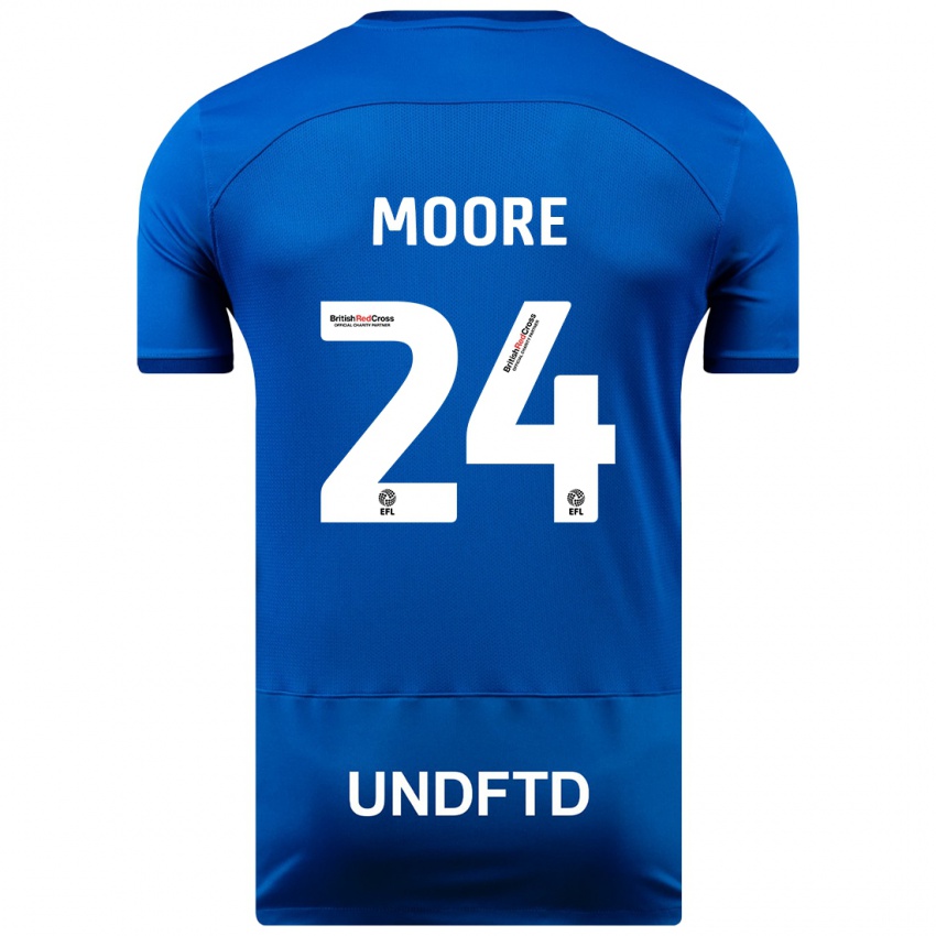 Női Jade Ellis Moore #24 Kék Hazai Jersey 2023/24 Mez Póló Ing